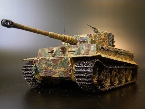 Видео: Модель Tiger-I Late Motorized 1/35