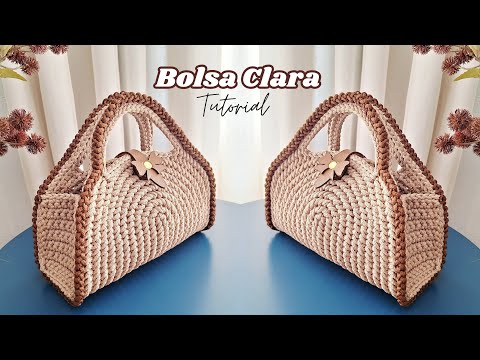 Видео: КАК СДЕЛАТЬ ПРОСТУЮ И ЭКОНОМИЧНУЮ СУМКУ КРЮЧКОМ/Сумка Clara