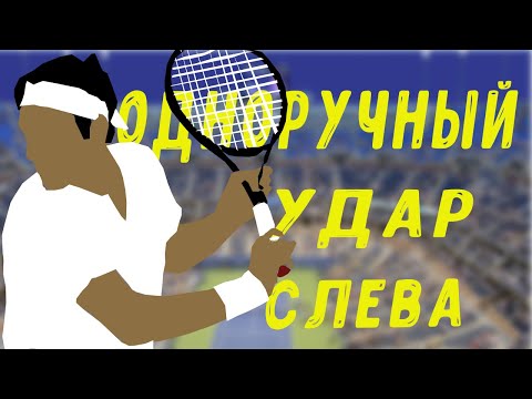 Видео: одноручный удар слева в теннисе | техника удара слева