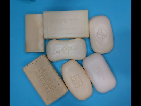 Видео: ASMR cutting dry white soap.резка сухого белого мыло.