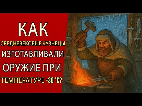 Видео: Как средневековые кузнецы делали оружие при температуре -30°C?