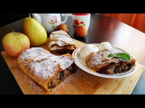 Видео: ЯБЛОЧНЫЙ ШТРУДЕЛЬ! Тончайшее тесто, вкуснейшая начинка!