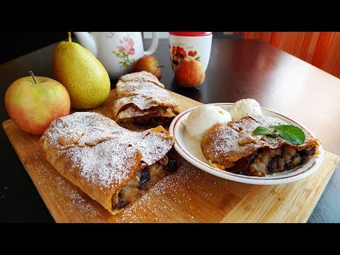 Видео: ЯБЛОЧНЫЙ ШТРУДЕЛЬ! Тончайшее тесто, вкуснейшая начинка!