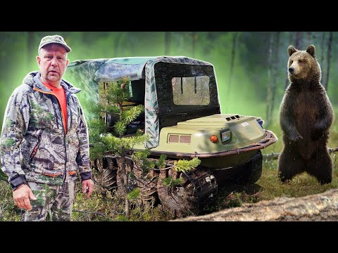 Видео: в тайгу на озеро, охота на медведя, СупеРыбалка...