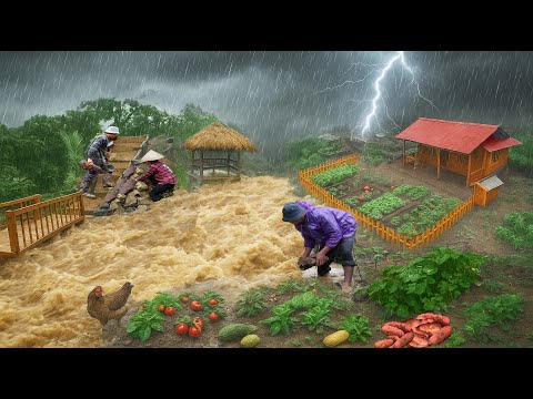 Видео: Восстановление фермы после стихийного бедствия | Сбор урожая, приготовление пищи и продажа во ....