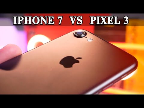 Видео: Сравнение камеры iPhone 7 VS Google Pixel 3. Camera test
