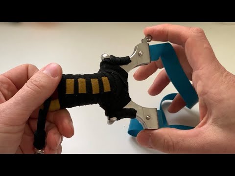 Видео: Рогатка с Али металлическая, в обмотке. И самострел-резинострел за 150!