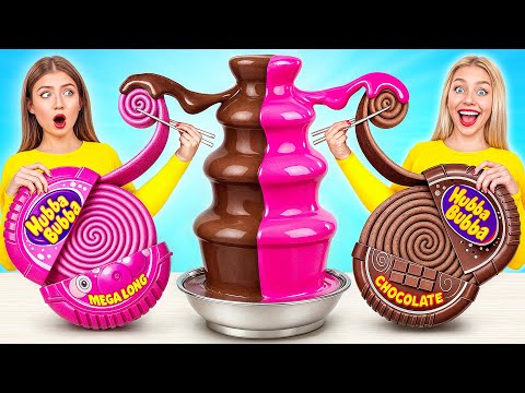 Видео: Шоколадный Фонтан Челлендж | Фантастические Лайфхаки с Едой c Multi DO Joy