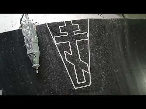 Видео: Горизонтальный  памятник из гранита: процесс изготовления
