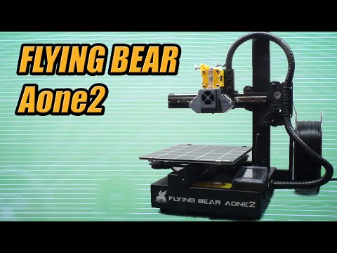 Видео: FLYING BEAR Aone 2: Компактный 3Д принтер с директ экструдером и рельсами