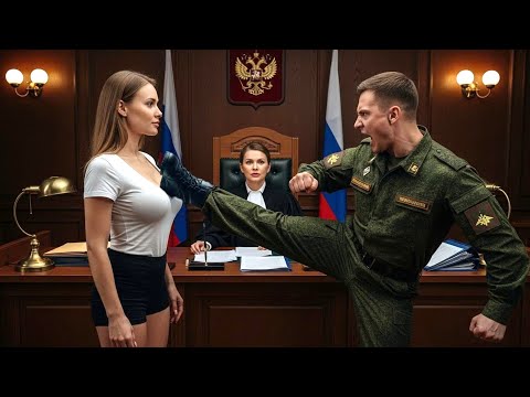 Видео: Офицер ударил русскую девушку в суде — но один звонок изменил всё