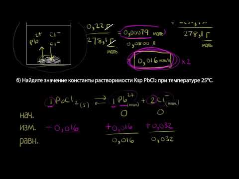 Видео: Введение в растворимость и константа растворимости (видео 2)| Произведение Растворимости | Химия