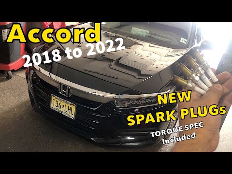 Видео: Honda Accord 2018–2022 гг. 1,5 л турбо. Замена свечей зажигания при пробеге 100 тыс. миль. Характ...