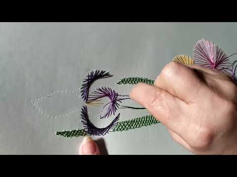 Видео: Панно "Ирис"в технике изонить Урок 6