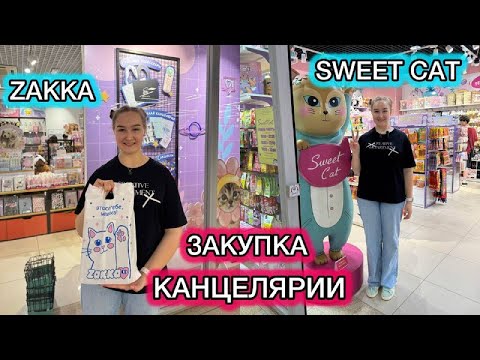 Видео: ЗАКУПКА и РАСПАКОВКА канцелярии ZAKKA и SWEET CAT. ВЛОГ