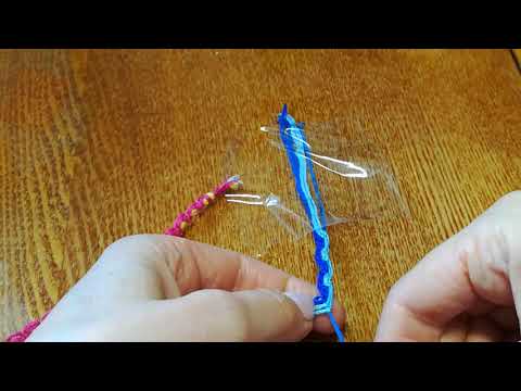 Видео: Фенечка «Волна» из мулине