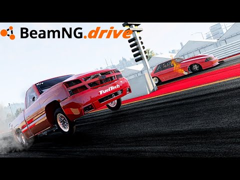 Видео: Безумный дрэг-рейсинг BeamNG!