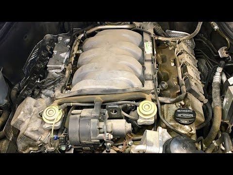 Видео: Замена прокладки клапанной крышки, Mercedes benz C55 легко, но требует много времени!