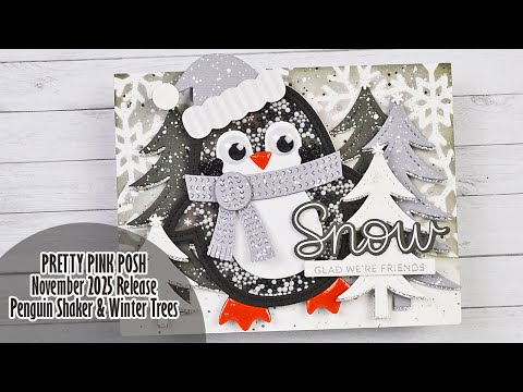 Видео: 🐧 [Видео-хоп] PRETTY PINK POSH || Релиз в ноябре 2025 г. || Penguin Shaker + Winter Trees