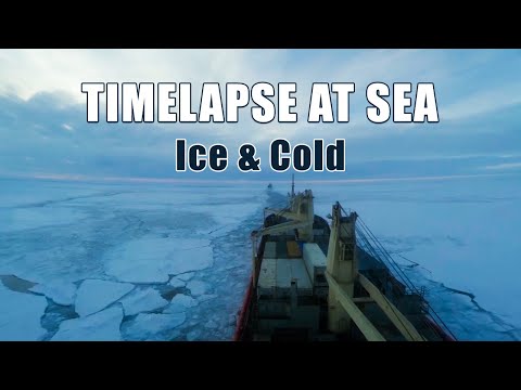 Видео: Выгрузка судна на Земле Франца-Иосифа (таймлапс)