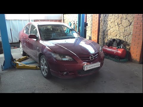 Видео: Замена наружных ШРУС на передних приводах на Mazda 3  2,3  Мазда 3  2005 года 1часть