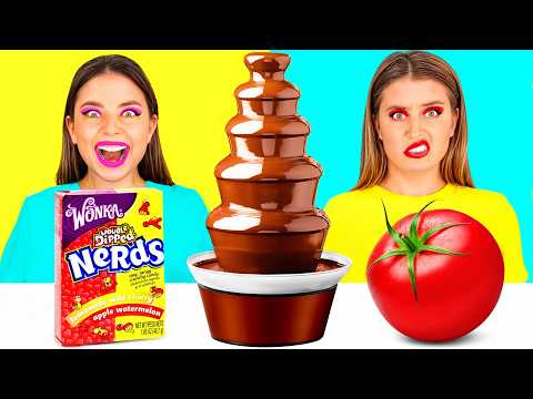 Видео: Шоколадный Фонтан Челлендж | Кухонные Лайфхаки и Хитрости от DuKoDu Challenge