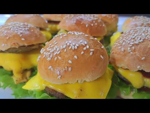 Видео: Булочки для чизбургеров!!!🍔🍔🍔 Cheeseburger buns!!!🍔🍔🍔