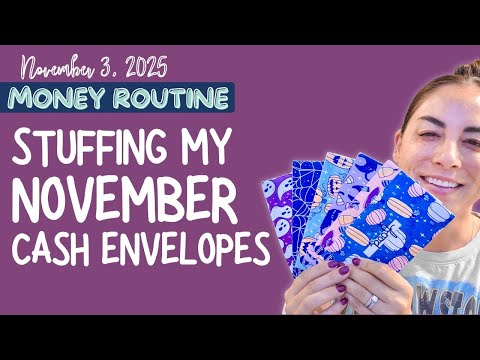 Видео: Денежная рутина | Наполнение конвертов с деньгами в ноябре