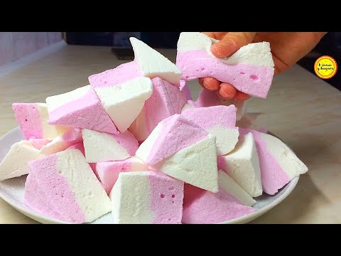 Видео: Маршмеллоу  Рецепт Marshmallow Двухцветная маршмеллоу Десерт без выпечки