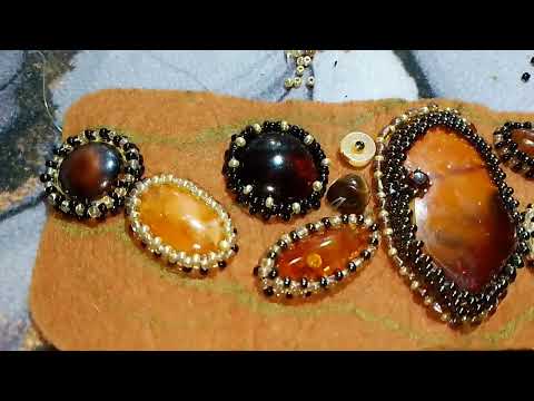 Видео: Браслет с янтарем.