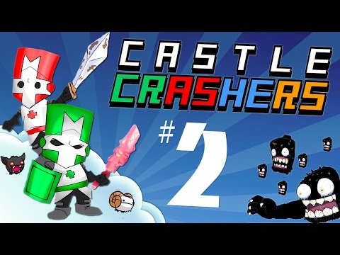 Видео: Castle Crashers - Гонки на Оленях - Второй Босс Мама Троллей #2