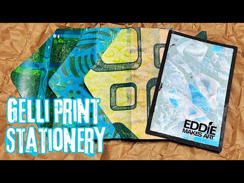 Видео: Простые канцелярские принадлежности Gelli Print для начинающих