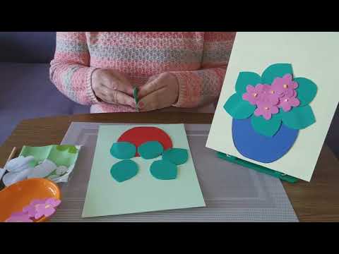 Видео: Аплікація Тема: "Фіалка"