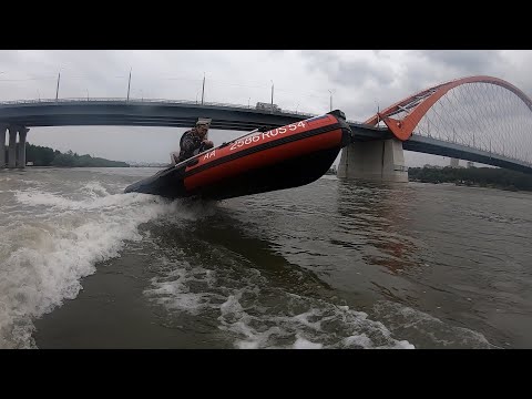 Видео: Обзор лодки  РИБ НАВИГАТОР 450R. Тест на воде с мотором HIDEA 40.