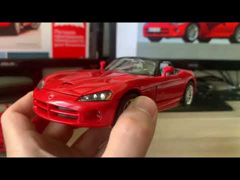 Видео: Обзор модели Dodge Viper SRT-10 2003 от Welly в масштабе 1/24