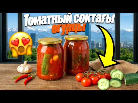Видео: ТОМАТНЫЙ СОКТАҒЫ ҚЫТЫРЛАҚ ОГУРЦЫ! 🌶️ 🥒