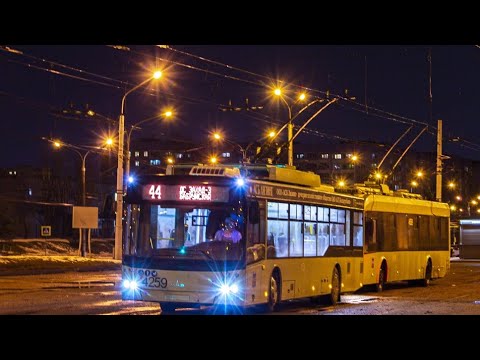 Видео: Троллейбус Минска МАЗ 203Т70, бортовой №4259,марш. №21