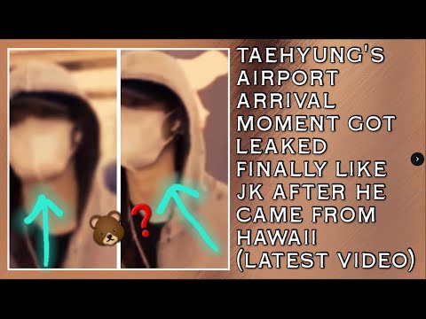 Видео: ОМГ😱💋Момент прибытия Тэхёна в аэропорт наконец-то слили, как и Чонгук после его возвращения с Гав...