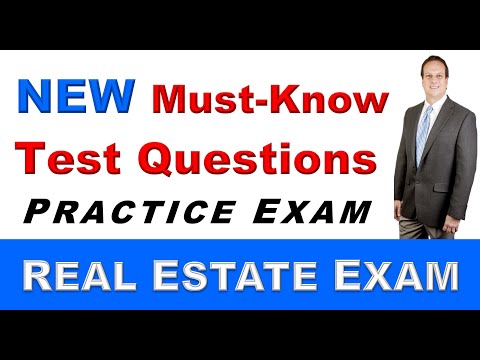 Видео: Новые обязательные вопросы теста на экспертизу недвижимости — как сдать экзамен по недвижимости
