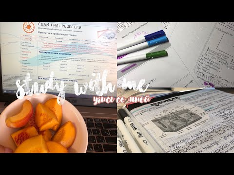 Видео: study with me#20|готовлюсь к ЕГЭ📝|учись со мной
