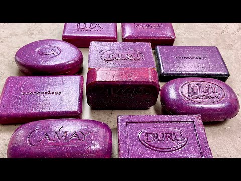 Видео: Painted soap ASMR Relaxing sounds Крашенное мыло Хруст мыла 💜
