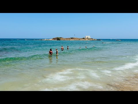 Видео: Пляж Малия, Ираклион, Крит. Критское море. Критская кухня.