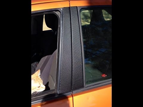 Видео: Установка 4D карбонового винила на стойки