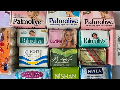 Видео: Длинный сет с резкой сухого ретро мыла (Camay, Palmolive, Nivea)