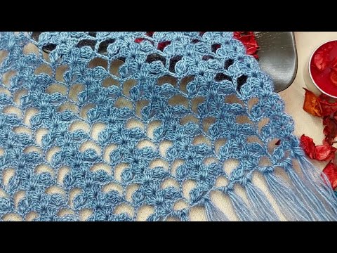 Видео: Замечательно стильно очень легко 💯👍 очень приятно вязать этол крючком модель шали