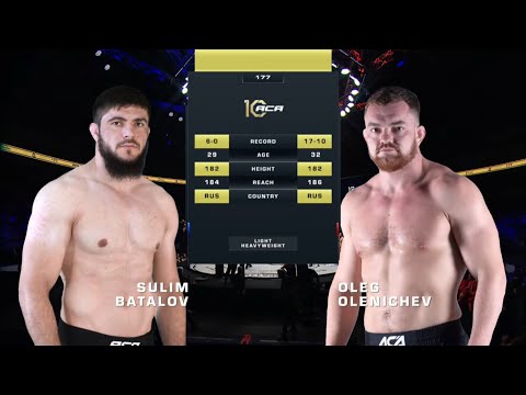 Видео: Сулим Баталов vs. Олег Оленичев | Sulim Batalov vs. Oleg Olenichev | ACA 177