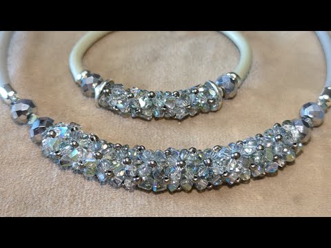 Видео: МК жгут из алмазного стекла, треугольный хрустальные бусины что можно из них получить#бисероплетение