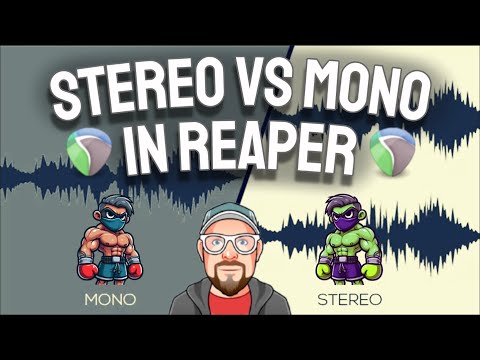 Видео: Стерео против моно в REAPER