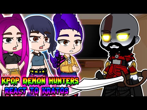Видео: Реакция охотников на демонов KPop на Кратоса || GOW || Gacha React