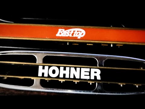 Видео: Губная гармошка. Сравнение гармошек "HOHNER" и "EAST TOP"